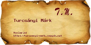 Turcsányi Márk névjegykártya
