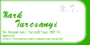 mark turcsanyi business card